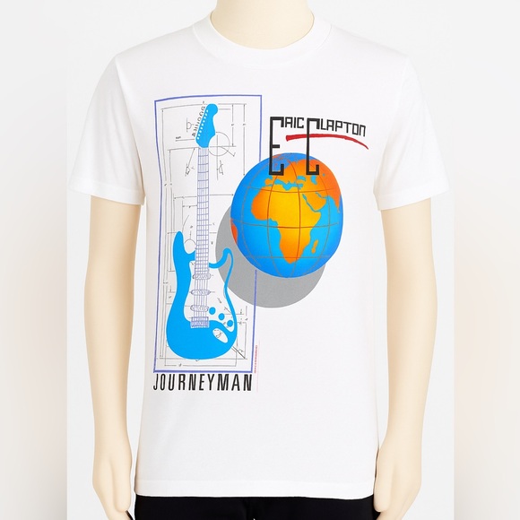 Vintage Tour Bank T-Shirt - Eric Clapton World Tour 1990 - XL